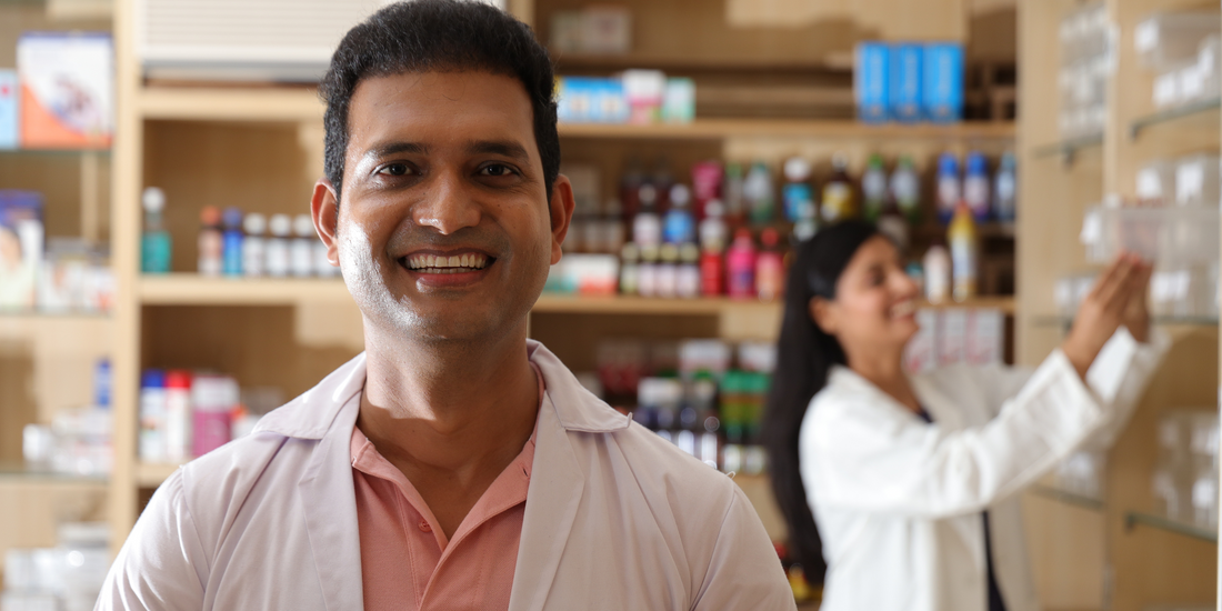 pharmacist smiling
