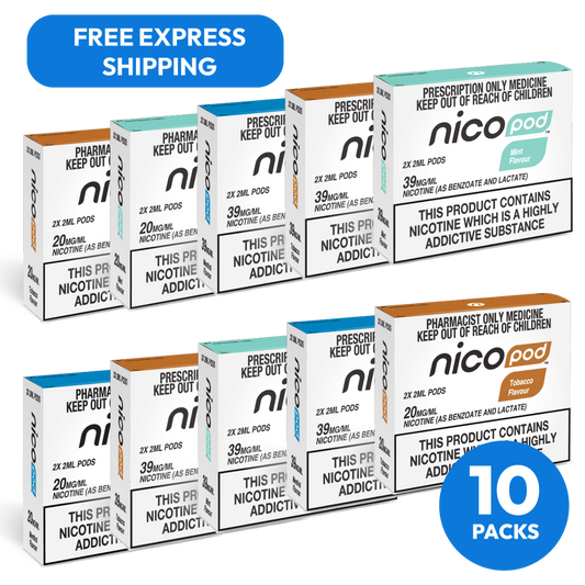 NICOPOD® 10 PACK PRE-FILLED PODS  (20 PODS IN TOTAL)